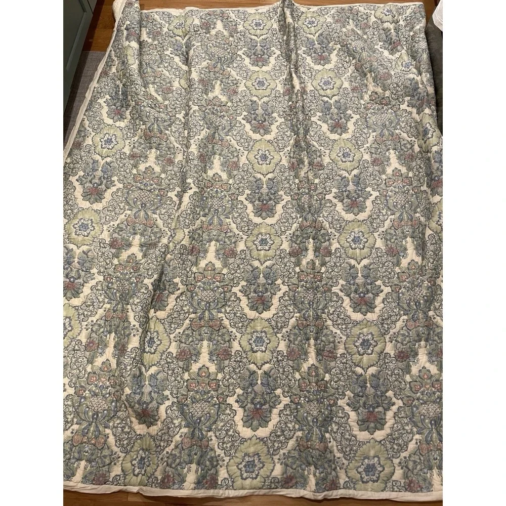 Pottery Barn Giselle Quilt Full/Queen Blanket Cotton 92